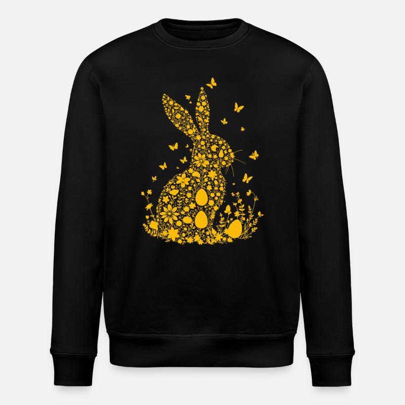 Lapin de Pâques - Sweat bio ROLLER Stanley/Stella Unisexe - noir