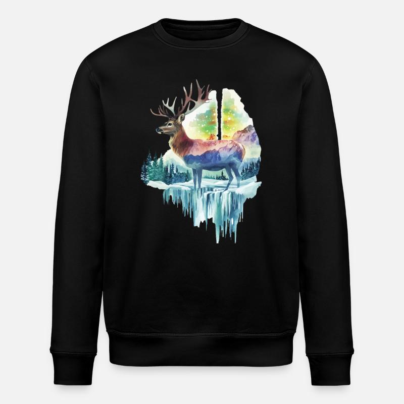 Reh - Stanley/Stella Unisex Bio-Sweatshirt ROLLER - Schwarz