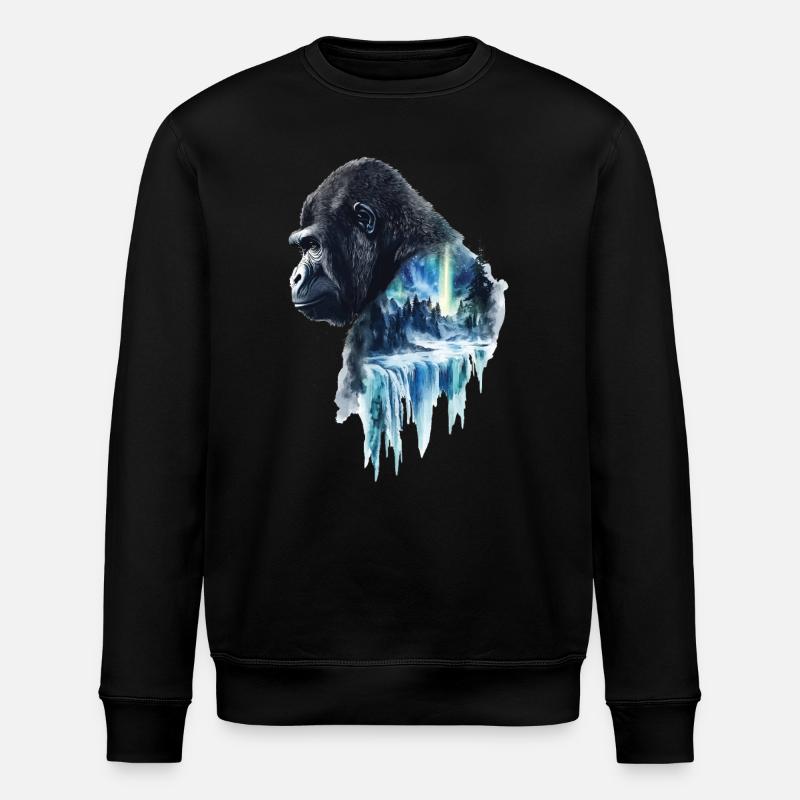 Gorilla - Stanley/Stella Unisex Bio-Sweatshirt ROLLER - Schwarz