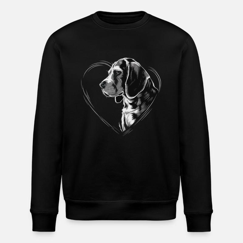 Beagle - Stanley/Stella Unisex Bio-Sweatshirt ROLLER - Schwarz