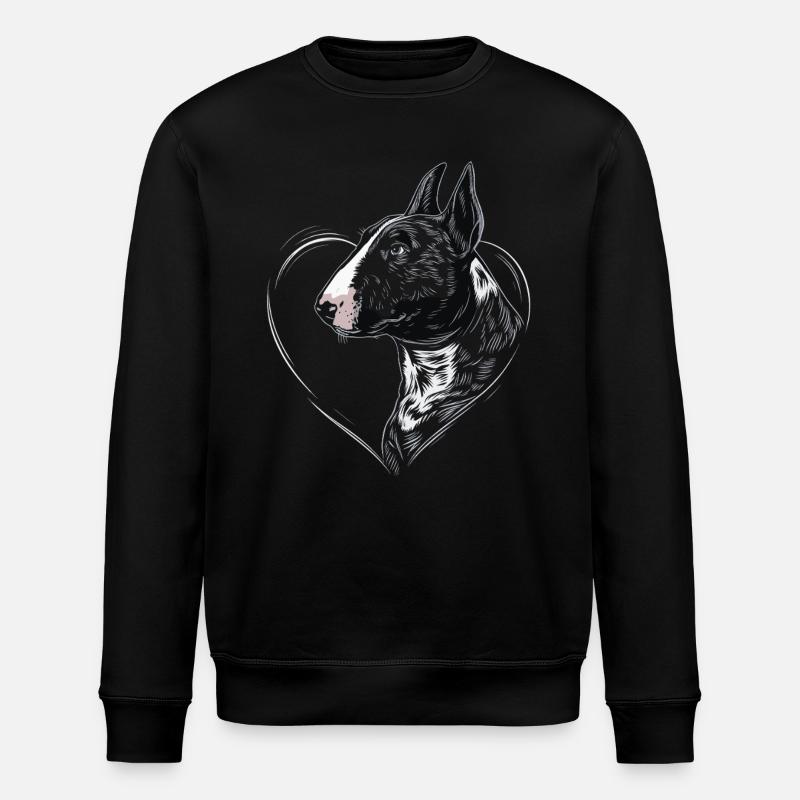 Bullterrier - Stanley/Stella Unisex Bio-Sweatshirt ROLLER - Schwarz