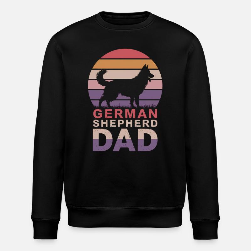Deutscher Schäferhund Spruch Schäferhund Geschenk - Stanley/Stella Unisex Bio-Sweatshirt ROLLER - Schwarz