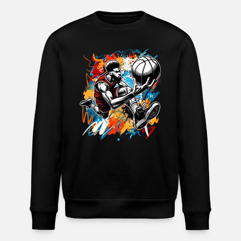 Basket-ball Joueurs de basket-ball - Sweat bio ROLLER Stanley/Stella Unisexe - noir