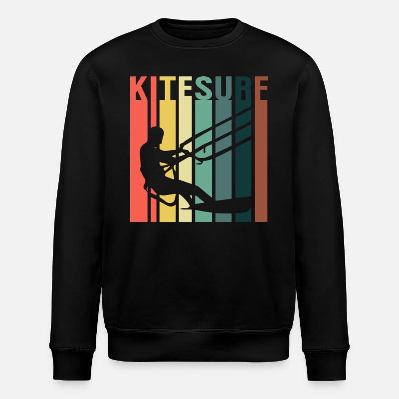 Kitesurfer Kiteboard Kitesurfen Kitesurf - Stanley/Stella Unisex Bio-Sweatshirt ROLLER - Schwarz