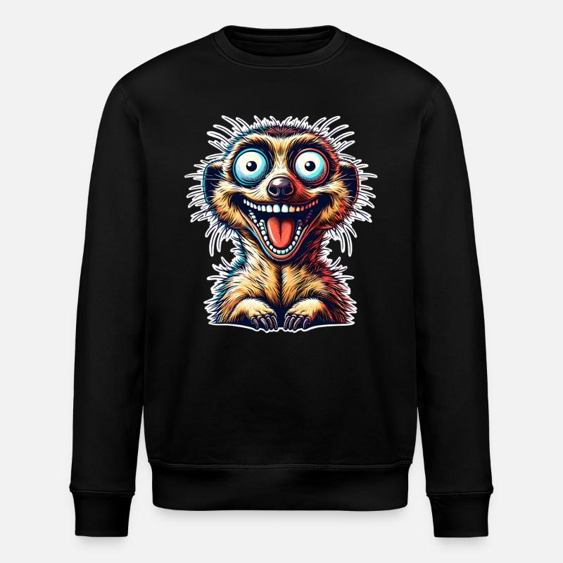 Erdmännchen - Stanley/Stella Unisex Bio-Sweatshirt ROLLER - Schwarz