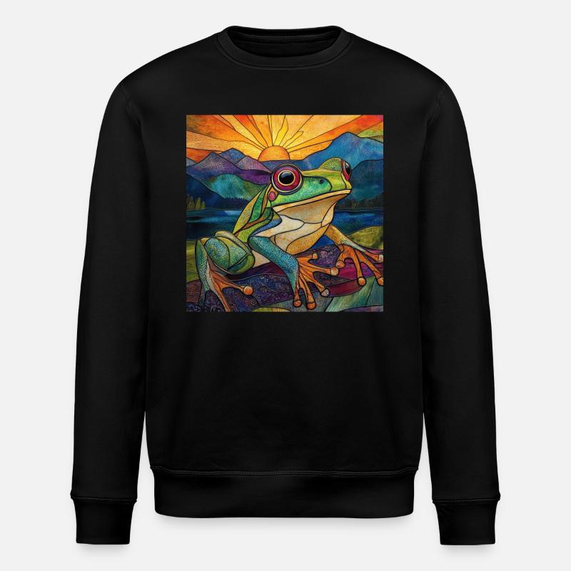 Frosch - Stanley/Stella Unisex Bio-Sweatshirt ROLLER - Schwarz