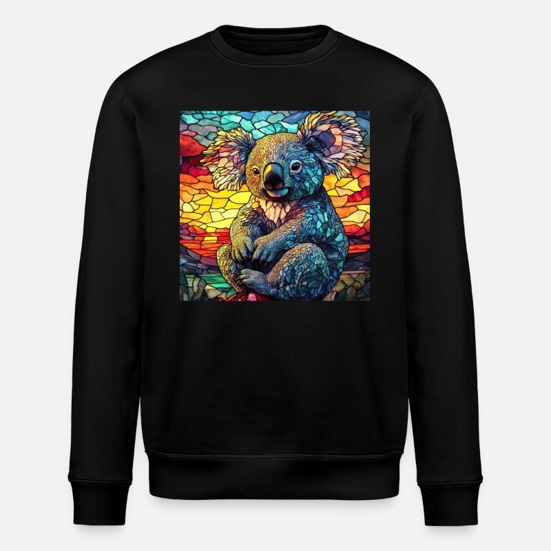 Koala - Stanley/Stella Unisex Bio-Sweatshirt ROLLER - Schwarz