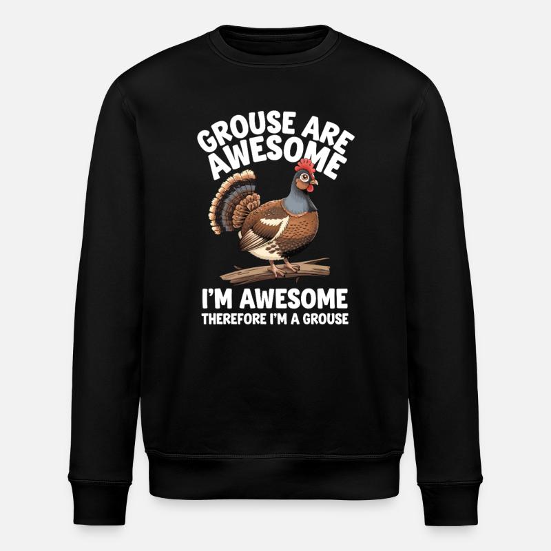 Auerhahn - Stanley/Stella Unisex Bio-Sweatshirt ROLLER - Schwarz