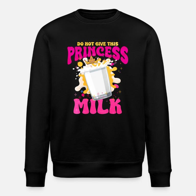 Milch - Stanley/Stella Unisex Bio-Sweatshirt ROLLER - Schwarz