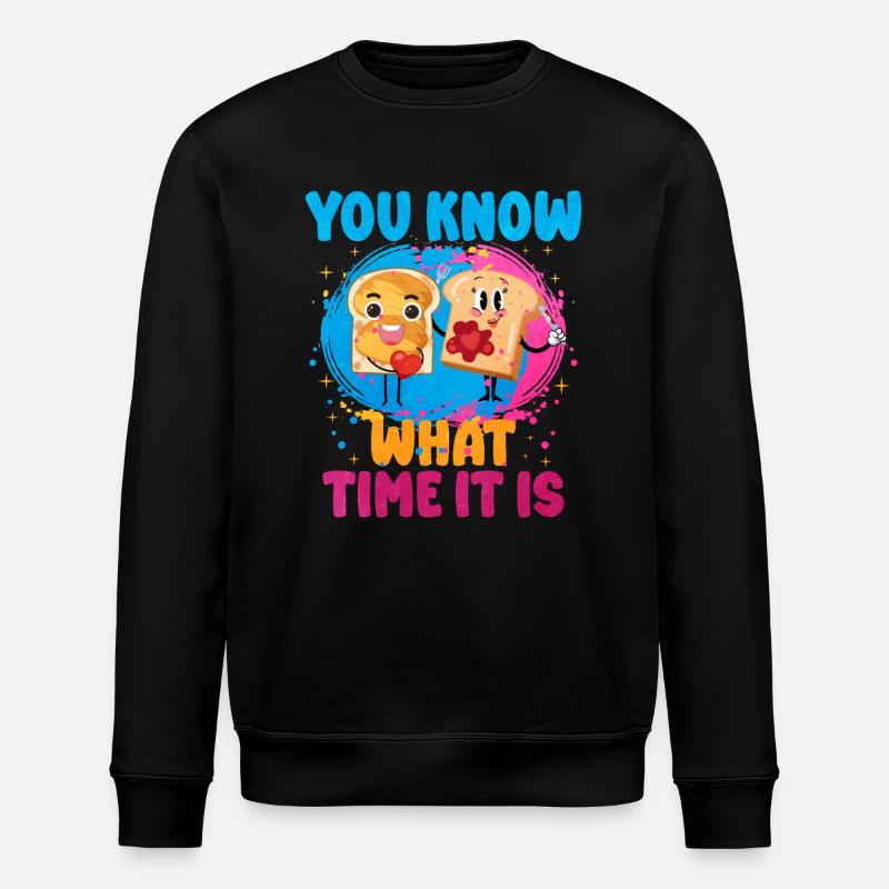 Erdnussbutter - Stanley/Stella Unisex Bio-Sweatshirt ROLLER - Schwarz