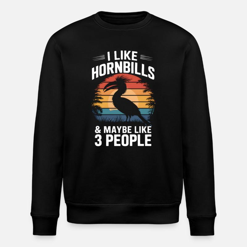 Nashornvogel - Stanley/Stella Unisex Bio-Sweatshirt ROLLER - Schwarz