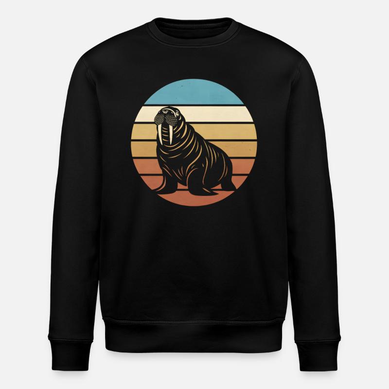 Walross - Stanley/Stella Unisex Bio-Sweatshirt ROLLER - Schwarz