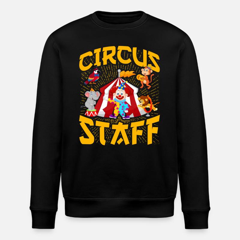 Mitarbeiter des Zirkus - Stanley/Stella Unisex Bio-Sweatshirt ROLLER - Schwarz