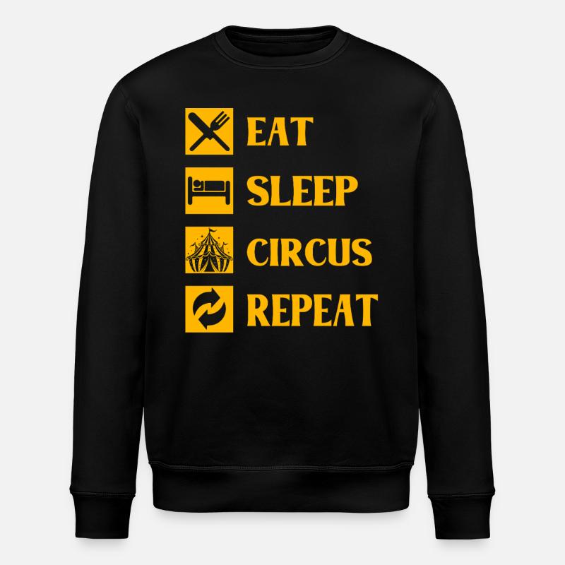 Manger dormir Circus Répéter - Sweat bio ROLLER Stanley/Stella Unisexe - noir