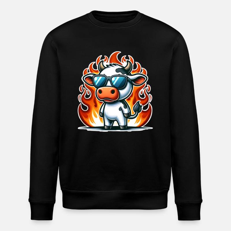 Vache - Sweat bio ROLLER Stanley/Stella Unisexe - noir