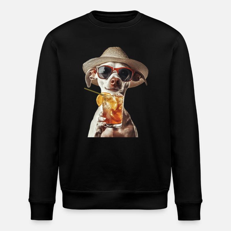 Whippet - Stanley/Stella Unisex Bio-Sweatshirt ROLLER - Schwarz