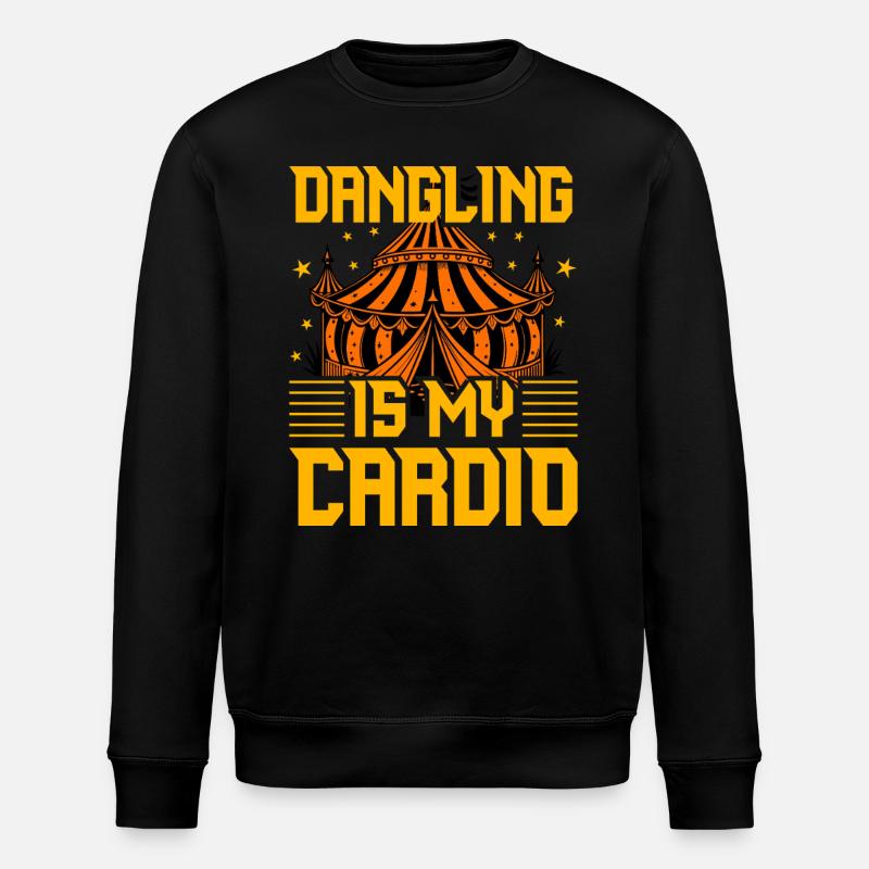 Dangling is my Cardio - Stanley/Stella ROLLER Unisex Organic Sweatshirt - black
