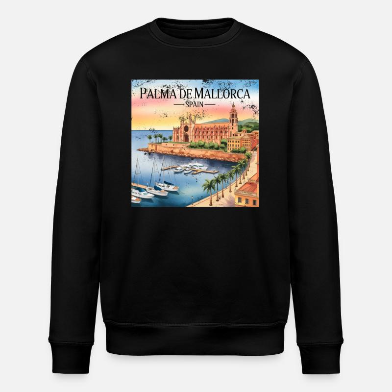 Palma de Majorque - Sweat bio ROLLER Stanley/Stella Unisexe - noir