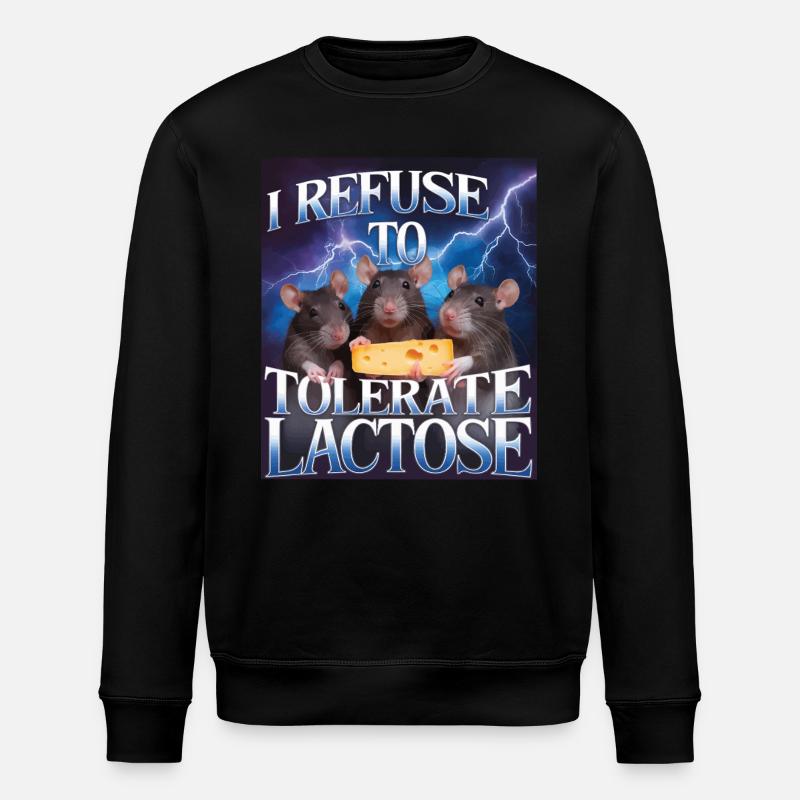Laktose - Stanley/Stella Unisex Bio-Sweatshirt ROLLER - Schwarz