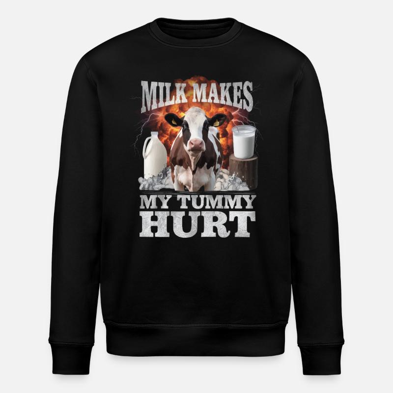 Milch - Stanley/Stella Unisex Bio-Sweatshirt ROLLER - Schwarz