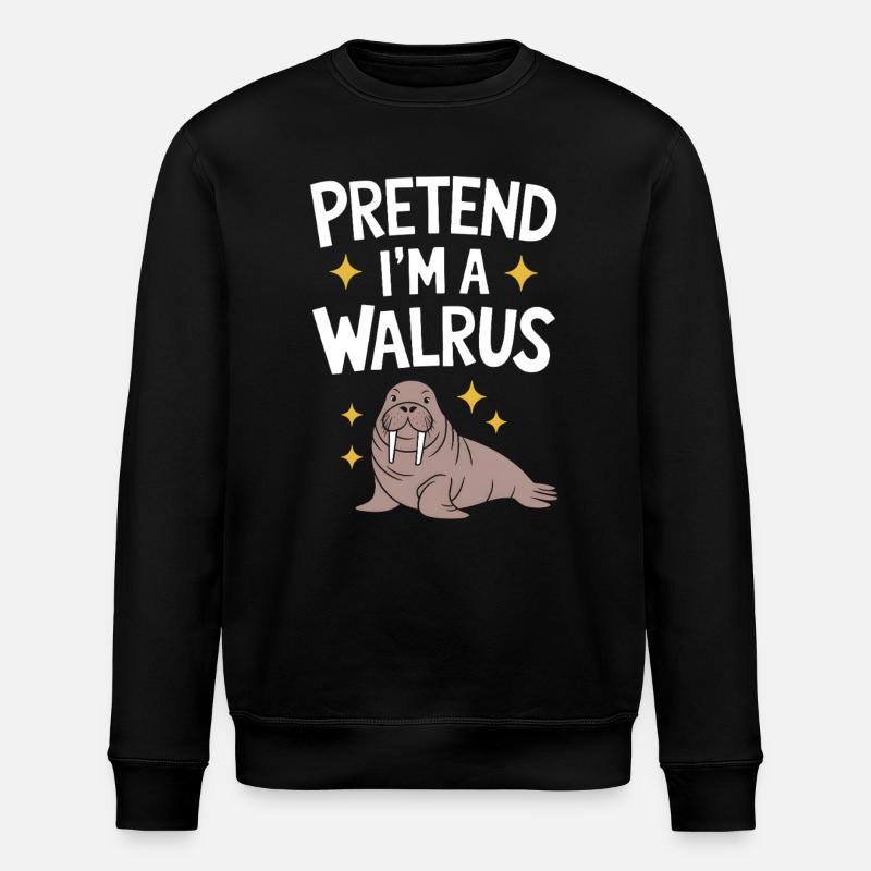 Walross - Stanley/Stella Unisex Bio-Sweatshirt ROLLER - Schwarz