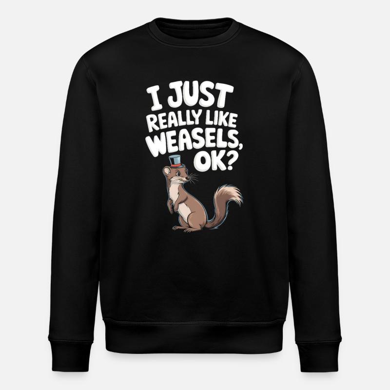 Wiesel - Stanley/Stella Unisex Bio-Sweatshirt ROLLER - Schwarz