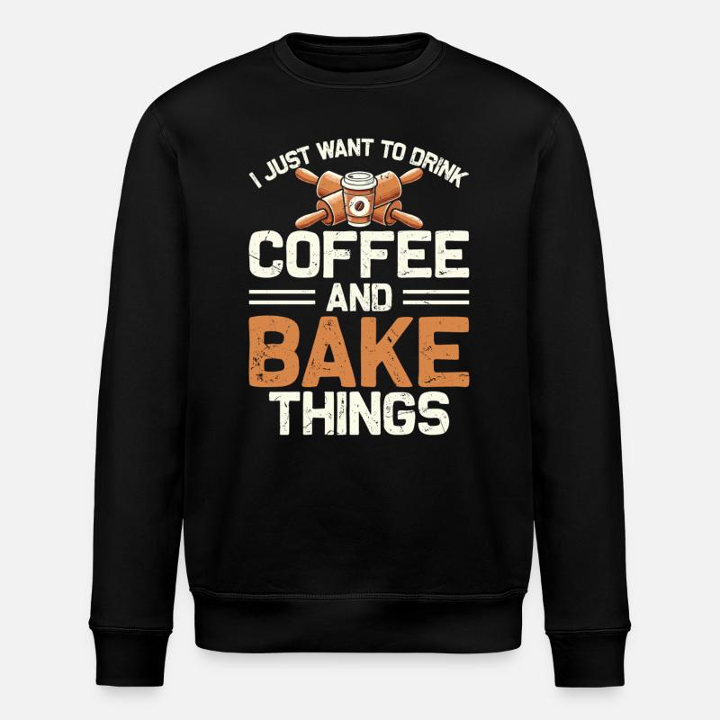 Bake - Stanley/Stella ROLLER Unisex Organic Sweatshirt - black
