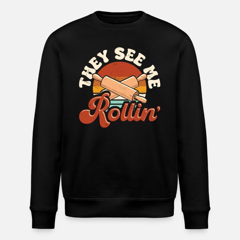 Cuire - Sweat bio ROLLER Stanley/Stella Unisexe - noir
