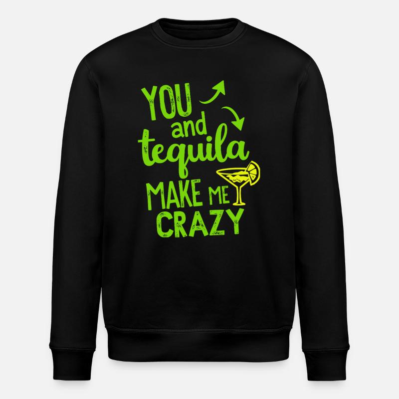 Tequila Party Spruch Zitat - Stanley/Stella Unisex Bio-Sweatshirt ROLLER - Schwarz
