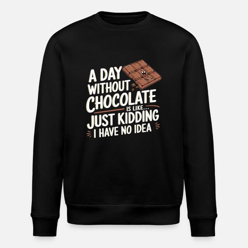 Chocolat - Sweat bio ROLLER Stanley/Stella Unisexe - noir