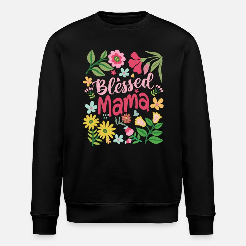 Mama - Stanley/Stella Unisex Bio-Sweatshirt ROLLER - Schwarz