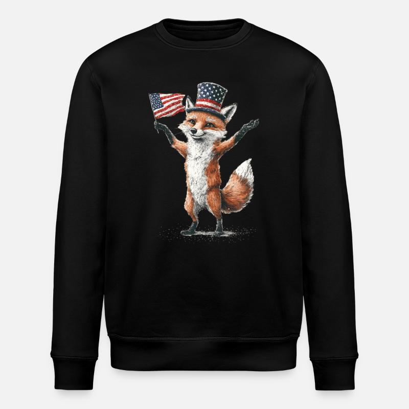 Fuchs - Stanley/Stella Unisex Bio-Sweatshirt ROLLER - Schwarz