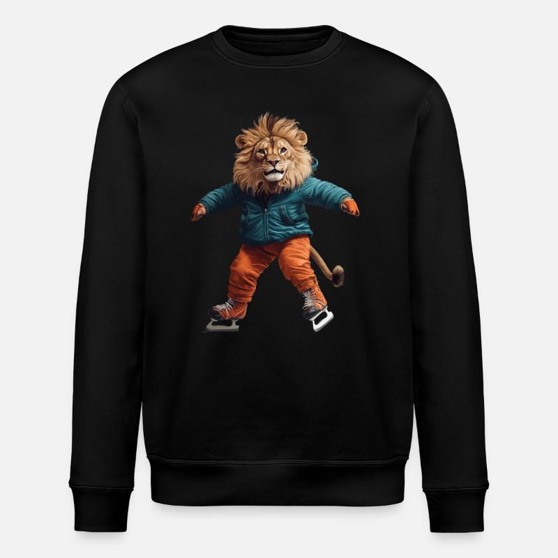 Löwe - Stanley/Stella Unisex Bio-Sweatshirt ROLLER - Schwarz