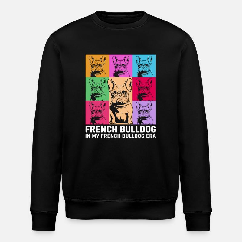 Bouledogue français - Sweat bio ROLLER Stanley/Stella Unisexe - noir
