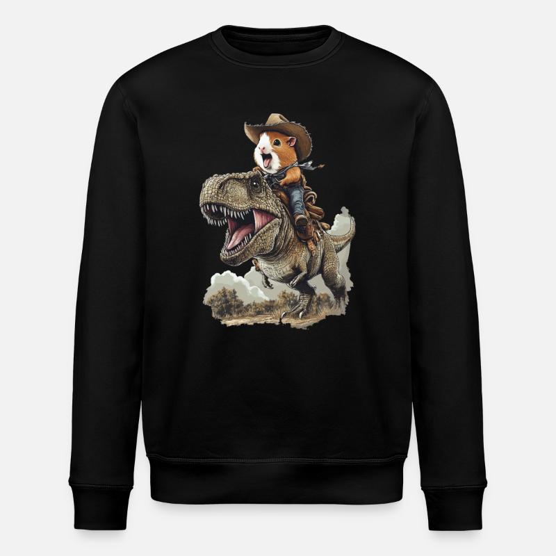 Meerschweinchen - Stanley/Stella Unisex Bio-Sweatshirt ROLLER - Schwarz