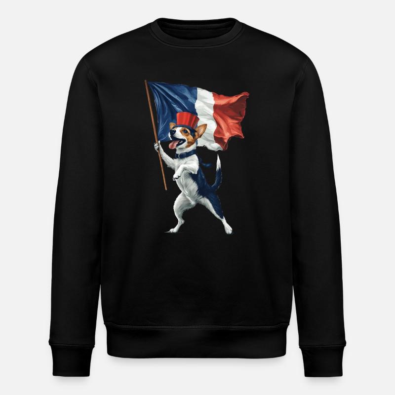 Jack Russell Terrier - Stanley/Stella Unisex Bio-Sweatshirt ROLLER - Schwarz