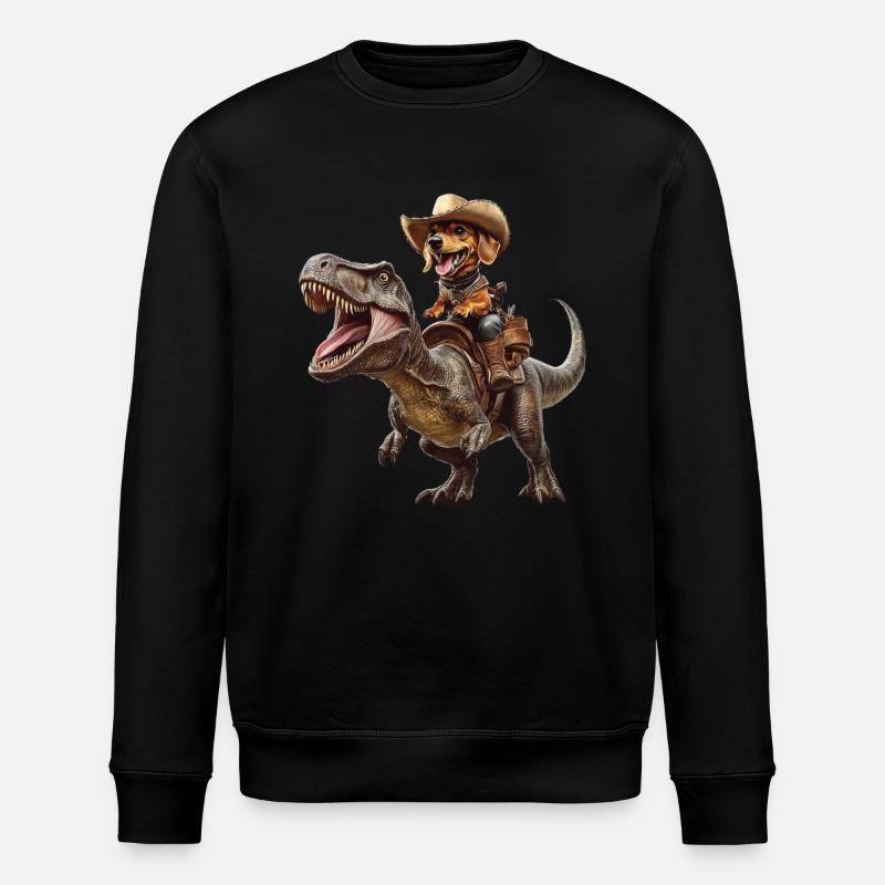 Dackel - Stanley/Stella Unisex Bio-Sweatshirt ROLLER - Schwarz