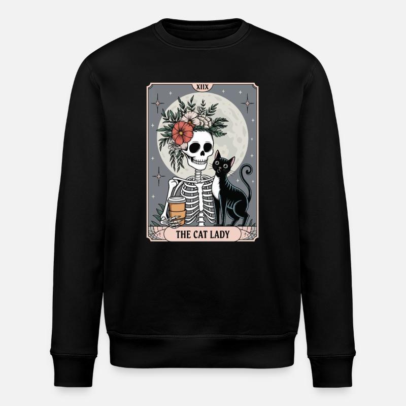 Tarotkarte - Stanley/Stella Unisex Bio-Sweatshirt ROLLER - Schwarz