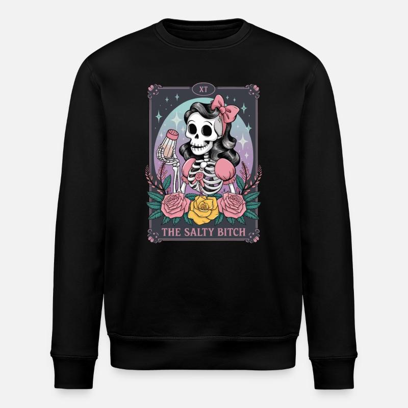 Tarotkarte - Stanley/Stella Unisex Bio-Sweatshirt ROLLER - Schwarz