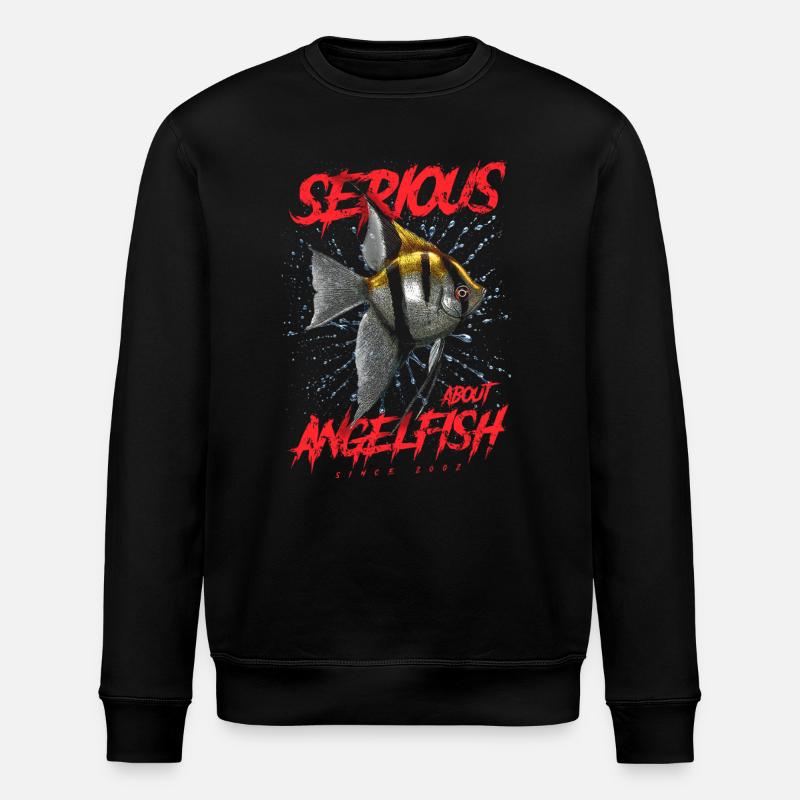 Seit 2002 ernsthaft im Diskusfisch - Stanley/Stella Unisex Bio-Sweatshirt ROLLER - Schwarz