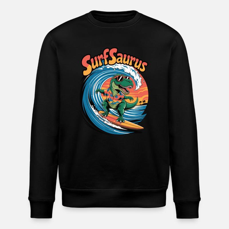 Surfsaure - Sweat bio ROLLER Stanley/Stella Unisexe - noir