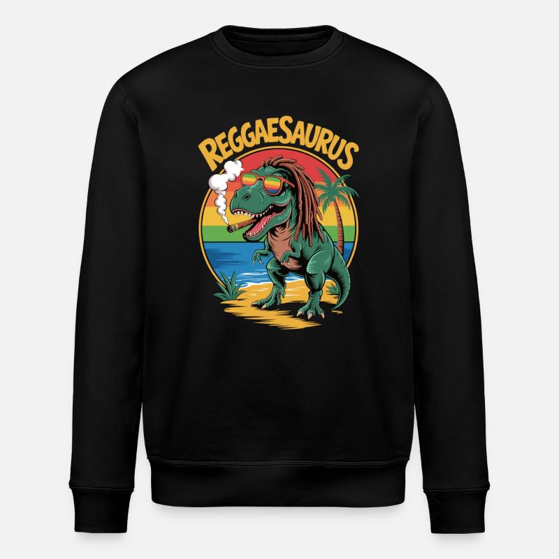 Reggaesaurus - Sweat bio ROLLER Stanley/Stella Unisexe - noir