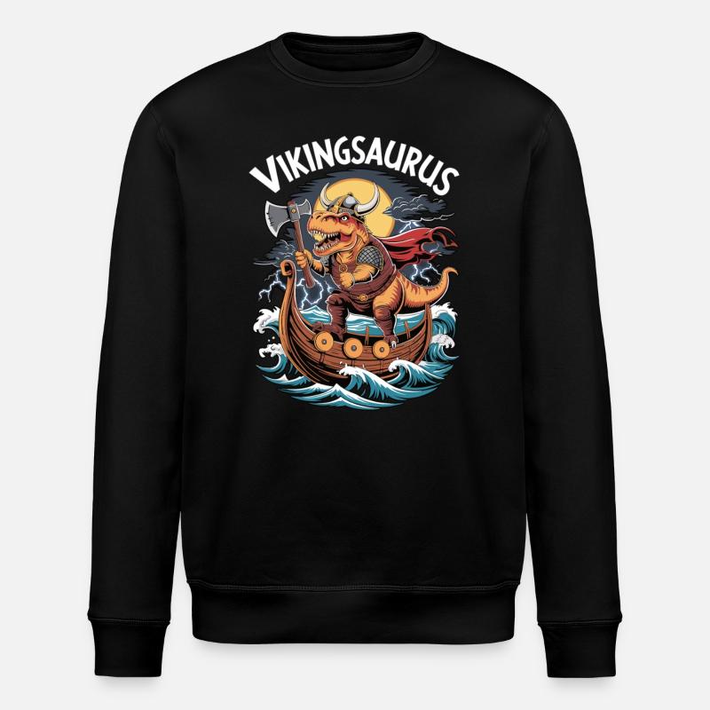 Vikingsaurus - Sweat bio ROLLER Stanley/Stella Unisexe - noir