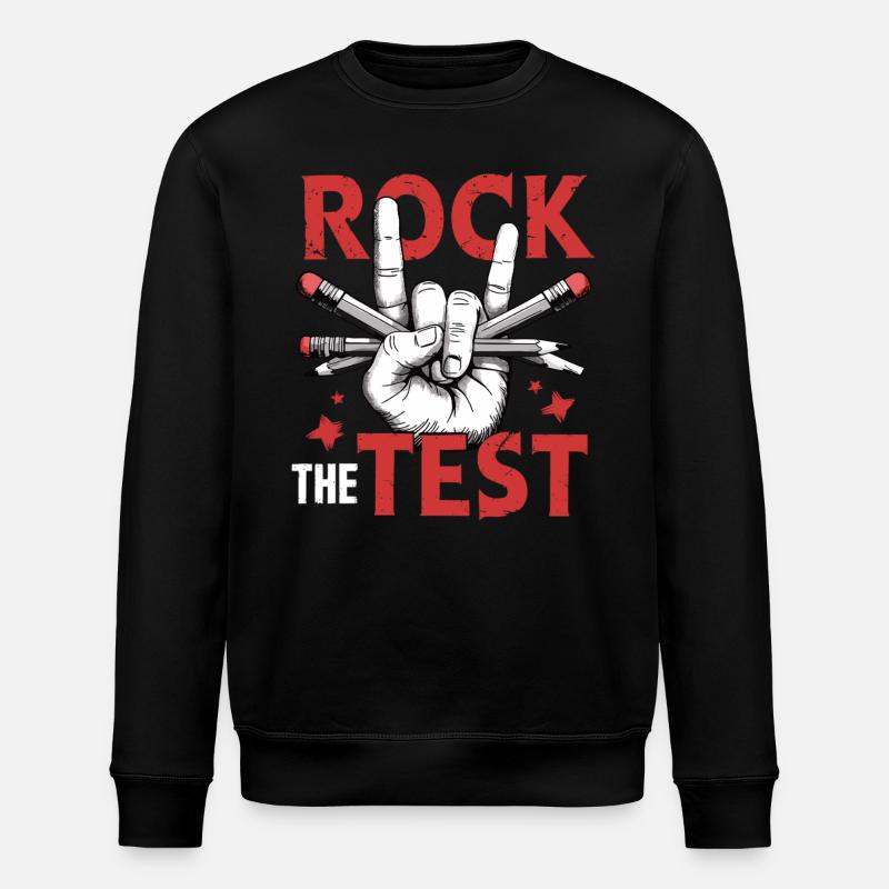 Rock the Test - Prüfungshelden - Stanley/Stella Unisex Bio-Sweatshirt ROLLER - Schwarz