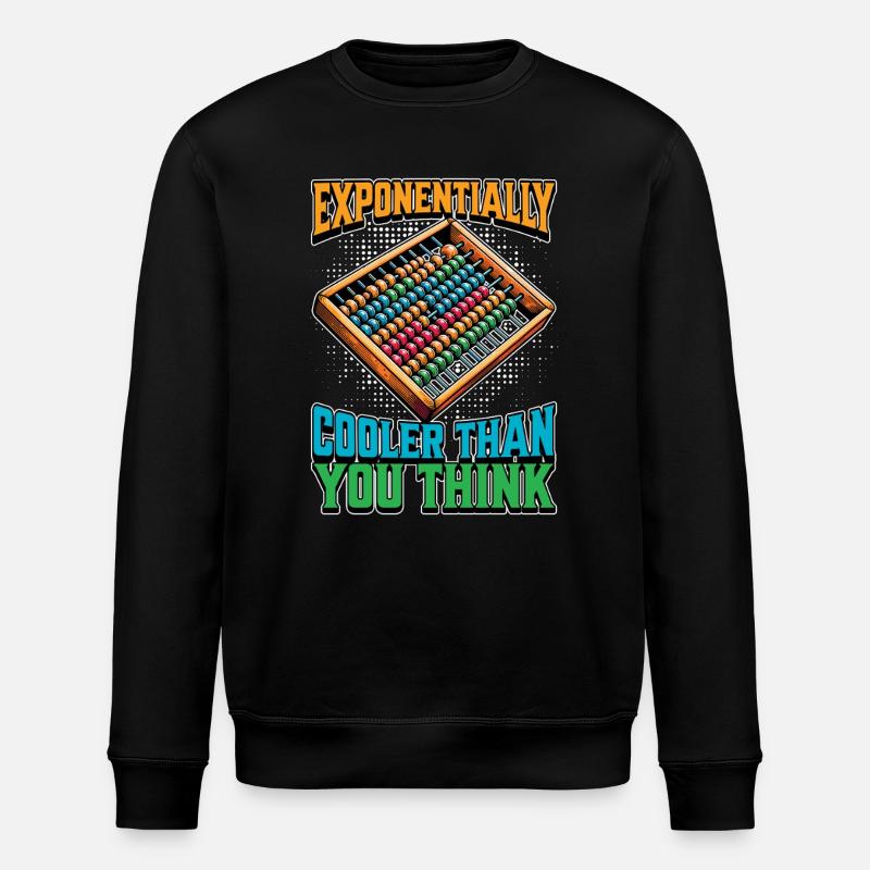 Mathematician Exponentially Cooler Than Geometry - Stanley/Stella Unisex Bio-Sweatshirt ROLLER - Schwarz