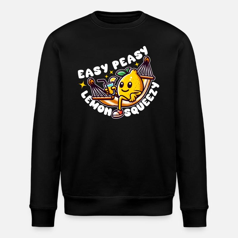 EASY PEASY ZITRONENPRESSE - Stanley/Stella Unisex Bio-Sweatshirt ROLLER - Schwarz