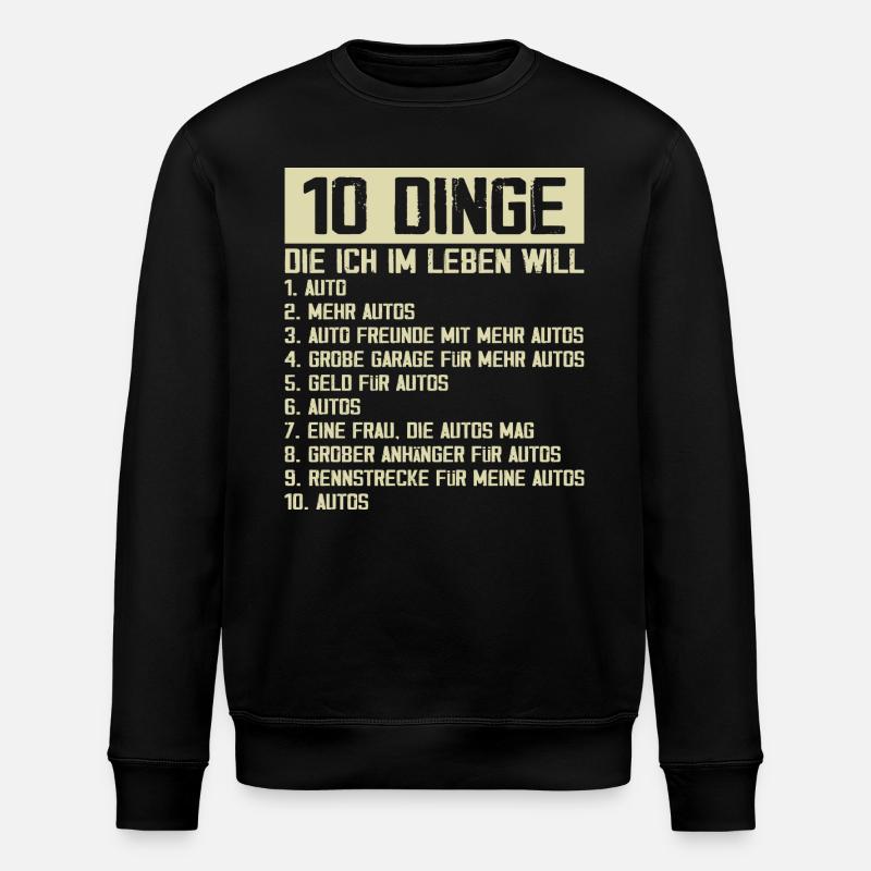 Auto Tuning Schrauber - Stanley/Stella Unisex Bio-Sweatshirt ROLLER - Schwarz
