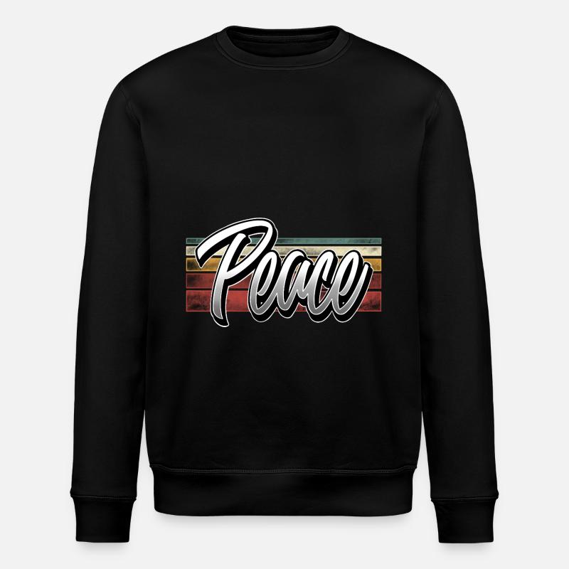Peace - Stanley/Stella ROLLER Unisex Organic Sweatshirt - black