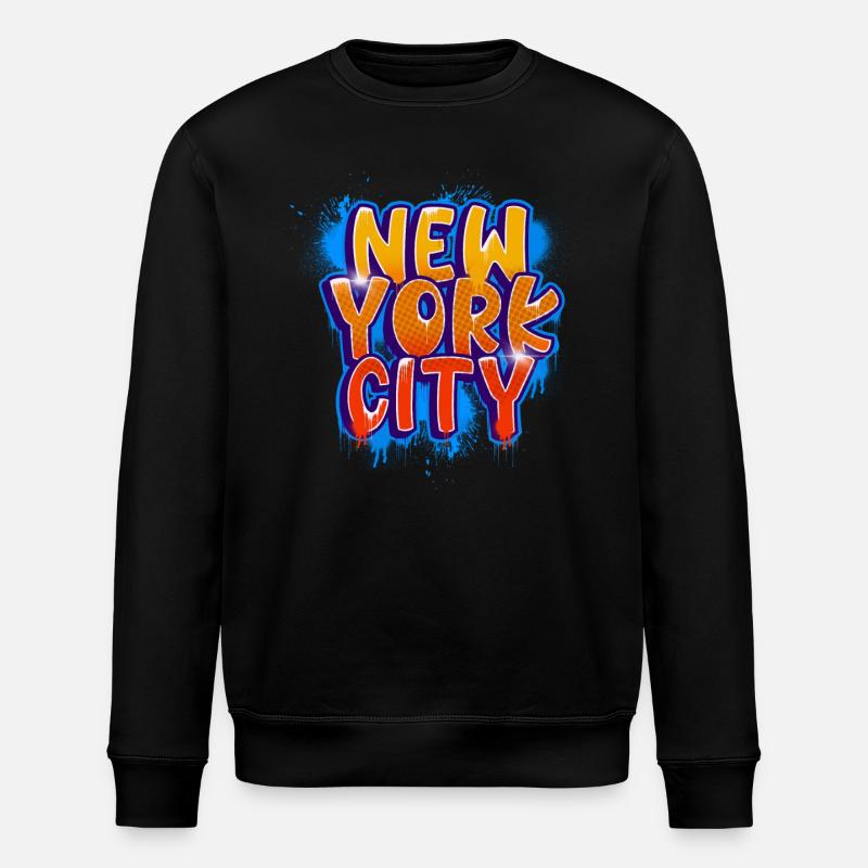 New York Graffiti - Sweat bio ROLLER Stanley/Stella Unisexe - noir