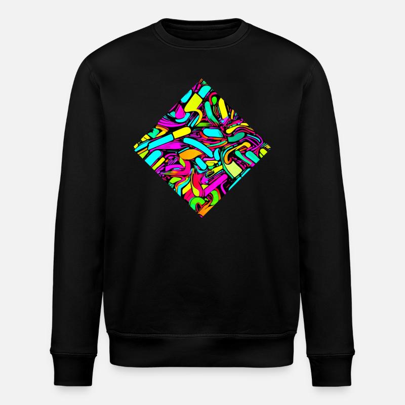 Neon Stil UV House Style - Stanley/Stella Unisex Bio-Sweatshirt ROLLER - Schwarz
